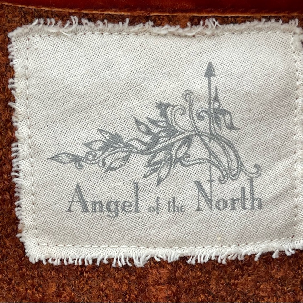 Anthropologie Angel of the North Earthy Brown Cowl Neck Tunic Style Sweater L - Picture 8 of 11